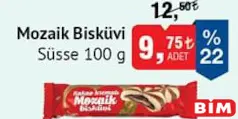 Süsse Moziak Bisküvi 100 g - BİM'de 9,75 TL