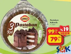 Uno Pastaban Kakaolu 3 Kat - ŞOK'da 79,95 TL