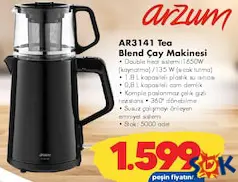Arzum Tea Blend Çay Makinesi - ŞOK'da 1.599,00 TL