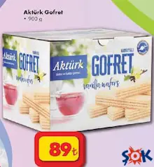 Aktürk Gofret 900 g - ŞOK'da 89,00 TL
