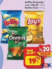 Patates Cipsi 50 g - ŞOK'da 19,90 TL
