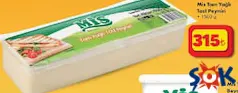 Mis Tam Yağlı Tost Peyniri 1500 g - ŞOK'da 315,00 TL