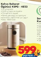 Kiwi Kahve Baharat Öğütücü KSPG-4823 - ŞOK'da 599,00 TL