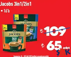 Jacobs 3in1/2in1 16'lı Kahve - ŞOK'da 65,00 TL