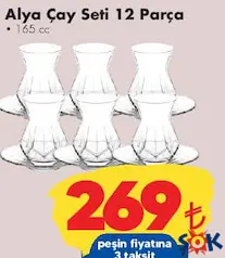 Lav Alya Çay Seti 12 Parça - ŞOK'da 269,00 TL