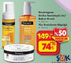 Neutrogena Yüz Temizleme Köpüğü 150 ml  - ŞOK'da 74,95 TL