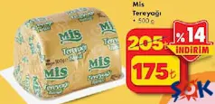 Mis Tereyağı 500 g - ŞOK'da 175,00 TL