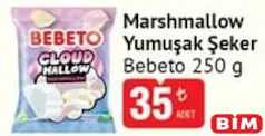 Bebeto Marshmallow Yumuşak Şeker 250 g - BİM'de 35,00 TL