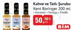 Kent Boringer Kahve ve Tatlı Şurubu 200 ml - BİM'de 50,50 TL