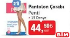 Penti Pantolon Çorabı 15 Denye 2'li - BİM'de 44,50 TL