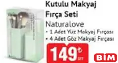 Naturalove Kutulu Makyaj Fırça Seti - BİM'de 149,00 TL