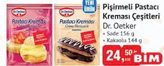 Dr. Oetker Pişirmeli Pastacı Kreması Çeşitleri - BİM'de 24,50 TL
