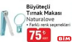 Naturalove Büyüteçli Tırnak Makası - BİM'de 75,00 TL