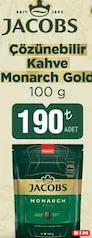 Jacobs Monarch Gold Çözünebilir Kahve 100 g - BİM'de 190,00 TL