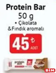 Protein Ocn Protein Bar 50 g - BİM'de 45,00 TL