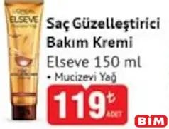 Elseve Saç Güzelleştirici Bakım Kremi 150 ml - BİM'de 119,00 TL