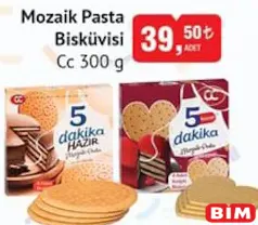 Cc Mozaik Pasta Bisküvisi 300 g - BİM'de 39,50 TL