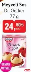 Dr. Oetker Meyveli Sos 77 g - BİM'de 24,50 TL