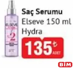 Elseve Hydra Saç Serumu 150 ml - BİM'de 135,00 TL