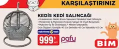 Pafu Kedis Kedi Salıncağı - BİM'de 999,00 TL