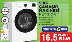 Keysmart KEY 910 CM 9 kg Çamaşır Makinesi - BİM'de 16.500,00 TL