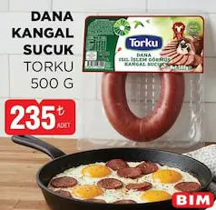 Torku Dana Kangal Sucuk 500 g Torku Dana Kangal Sucuk 500 g - BİM'de 235,00 TL