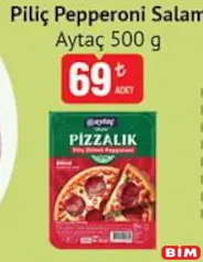Aytaç Piliç Pepperoni Salam 500 g Aytaç Piliç Pepperoni Salam 500 g - BİM'de 69,00 TL