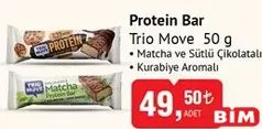 Trio Move Protein Bar 50 g Trio Move Protein Bar 50 g - BİM'de 49,50 TL