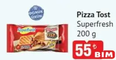 Superfresh Pizza Tost 200 g Superfresh Pizza Tost 200 g - BİM'de 55,00 TL