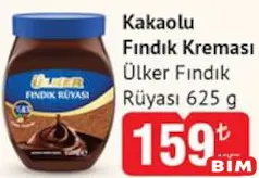 Ülker Fındık Kakaolu Fındık Kreması 625 g Ülker Fındık Kakaolu Fındık Kreması 625 g - BİM'de 159,00 TL