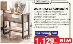 Ceramical Açık Raflı Komodin - BİM'de 1.129,00 TL