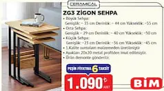 Ceramical ZG3 Zigon Sehpa 3'lü - BİM'de 1.090,00 TL
