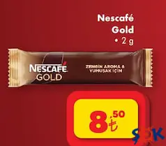 Nescafe Gold 2 gr - ŞOK'da 8,50 TL