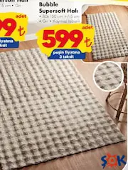 Dinarsu Bubble Supersoft Halı - ŞOK'da 599,00 TL