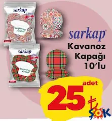 Sarkap Kavanoz Kapağı 10'lu - ŞOK'da 25,00 TL