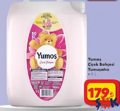 Yumoş Çiçek Bahçesi Yumuşatıcı 50 Yıkama 5 lt - ŞOK'da 179,00 TL