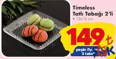 Paşabahçe Timeless Tatlı Tabağı 2'li - ŞOK'da 149,00 TL