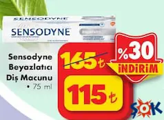 Sensodyne Beyazlatıcı Florürlü Diş Macunu 75 ml - ŞOK'da 115,00 TL