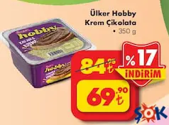 Ülker Hobby Kakaolu Fındık Kreması 350 gr - ŞOK'da 69,90 TL