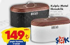 Kulplu Metal Ekmeklik - ŞOK'da 149,00 TL