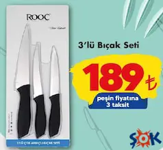 Bıçak Seti 3'lü - ŞOK'da 189,00 TL