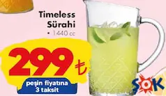Paşabahçe Timeless 55332 1.44 lt Cam Sürahi - ŞOK'da 299,00 TL