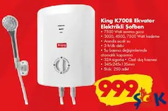 King K 7008 Ekvator Şofben - ŞOK'da 999,00 TL