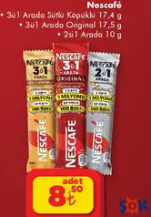 Nescafe 2'si 1 Arada 10 gr - ŞOK'da 8,50 TL