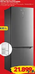 Dijitsu DBD555 Kombi No Frost Buzdolabı - ŞOK'da 21.899,00 TL