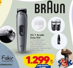 Braun 4'ü 1 Arada Tıraş Kiti - ŞOK'da 1.299,00 TL