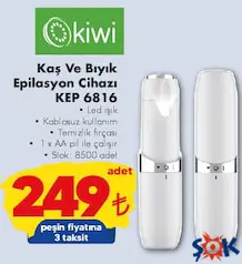 Kiwi KEP-6816 Mini Tüy Alma Makinesi - ŞOK'da 249,00 TL