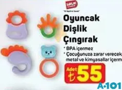 Birlik Oyuncak Dişlik Çıngırak - A101'de 55,00 TL