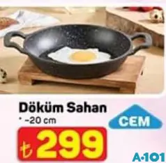 Cem Döküm Sahan 20 cm - A101'de 299,00 TL