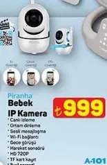 Piranha Bebek IP Güvenlik Kamera - A101'de 999,00 TL